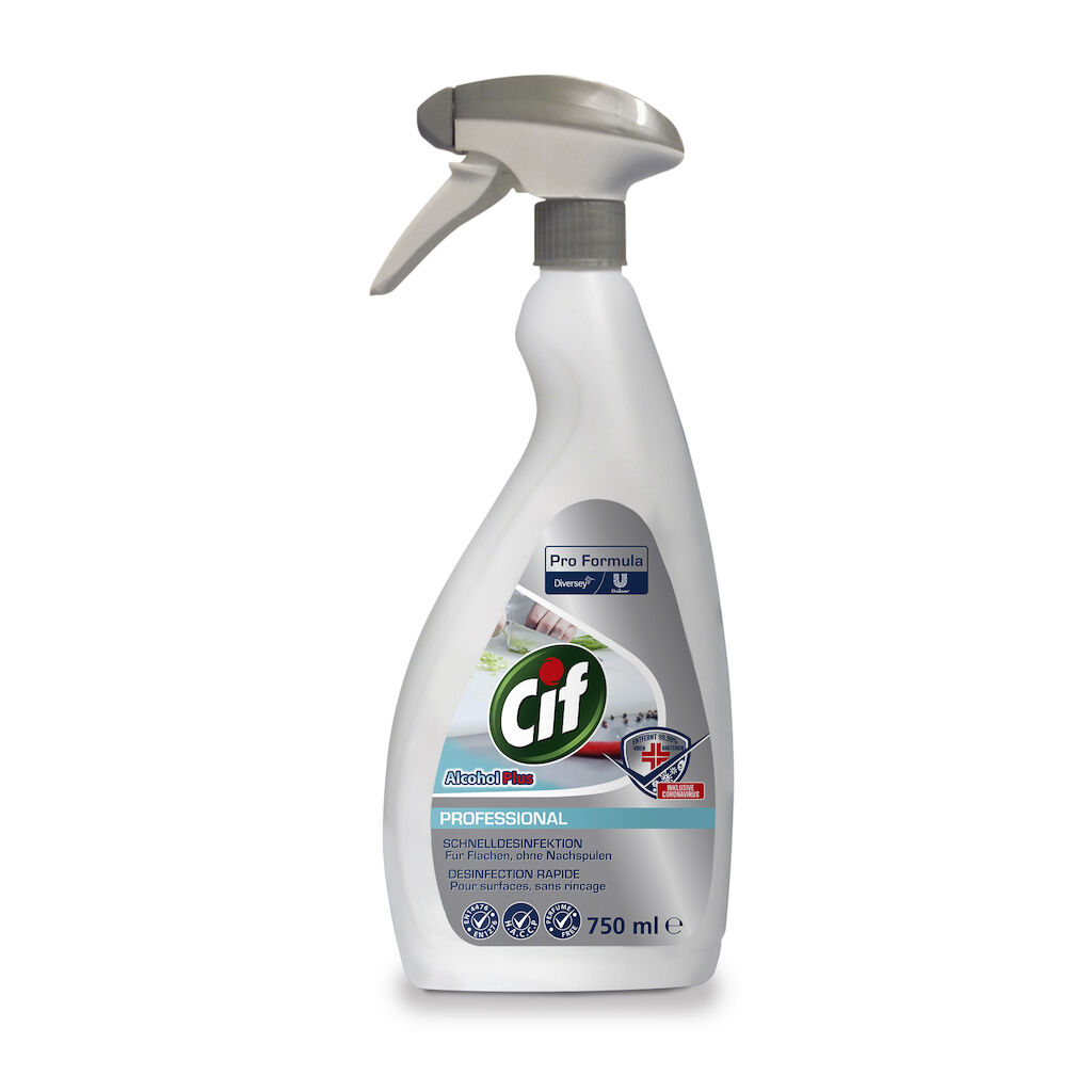 Cif Professional Alcohol Plus 0,75 L Sprühflasche Cif Professional Alcohol Plus 0,75 L Sprühflasche
