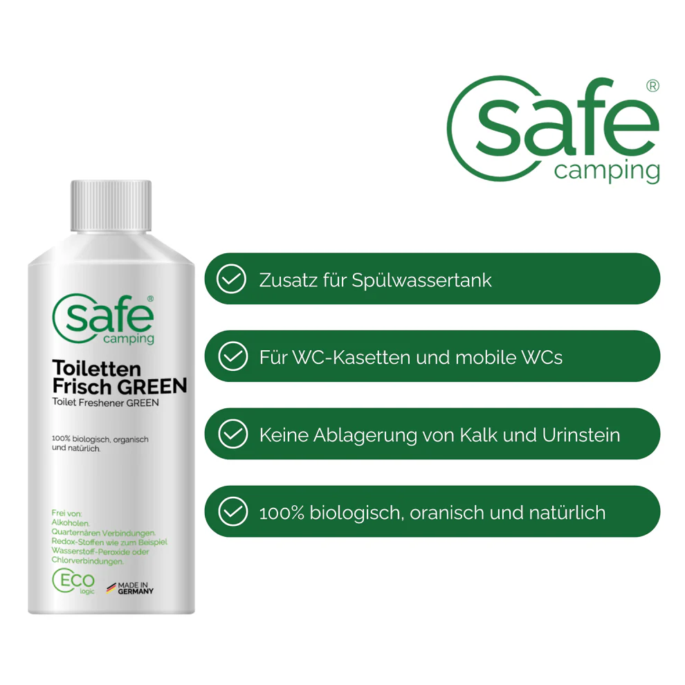SAFE CAMPING Toiletten-Frisch GREEN 500ml