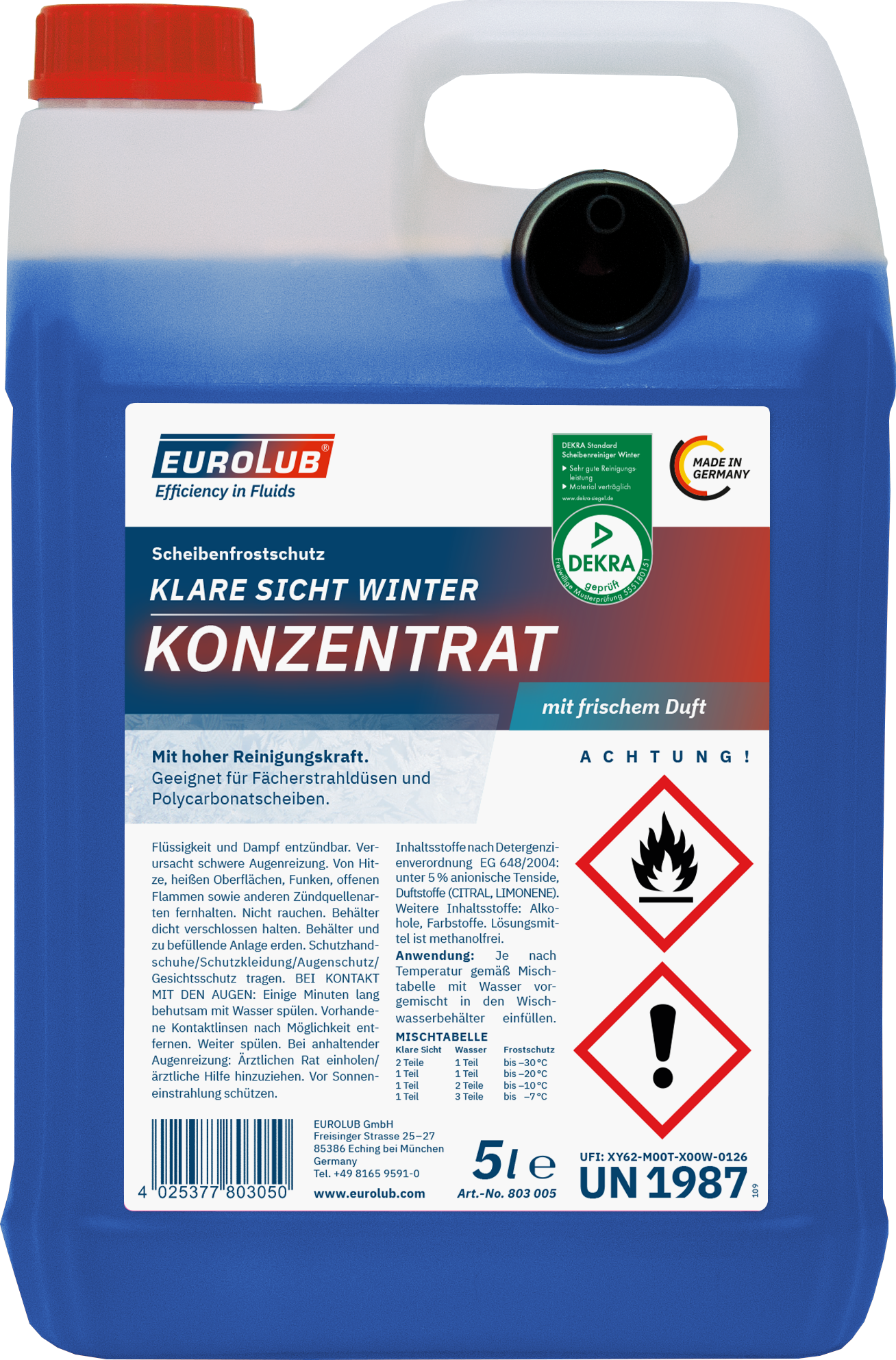 KLARE SICHT WINTER KONZENTRAT 5 L KLARE SICHT WINTER KONZENTRAT 5 L