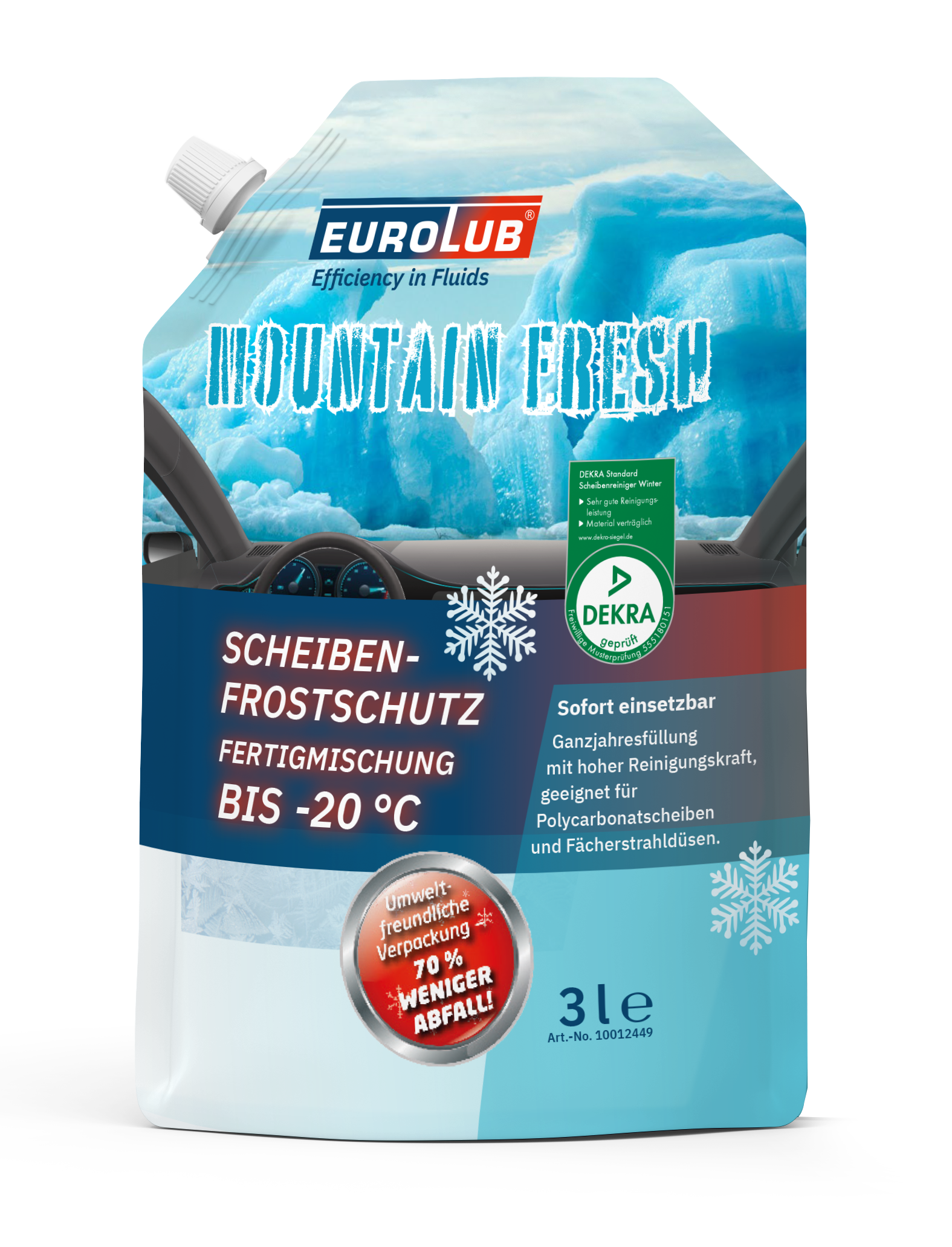 Scheibenfrostschutz Fertiggemischt -20°C 3 L Scheibenfrostschutz Fertiggemischt -20°C 3 L