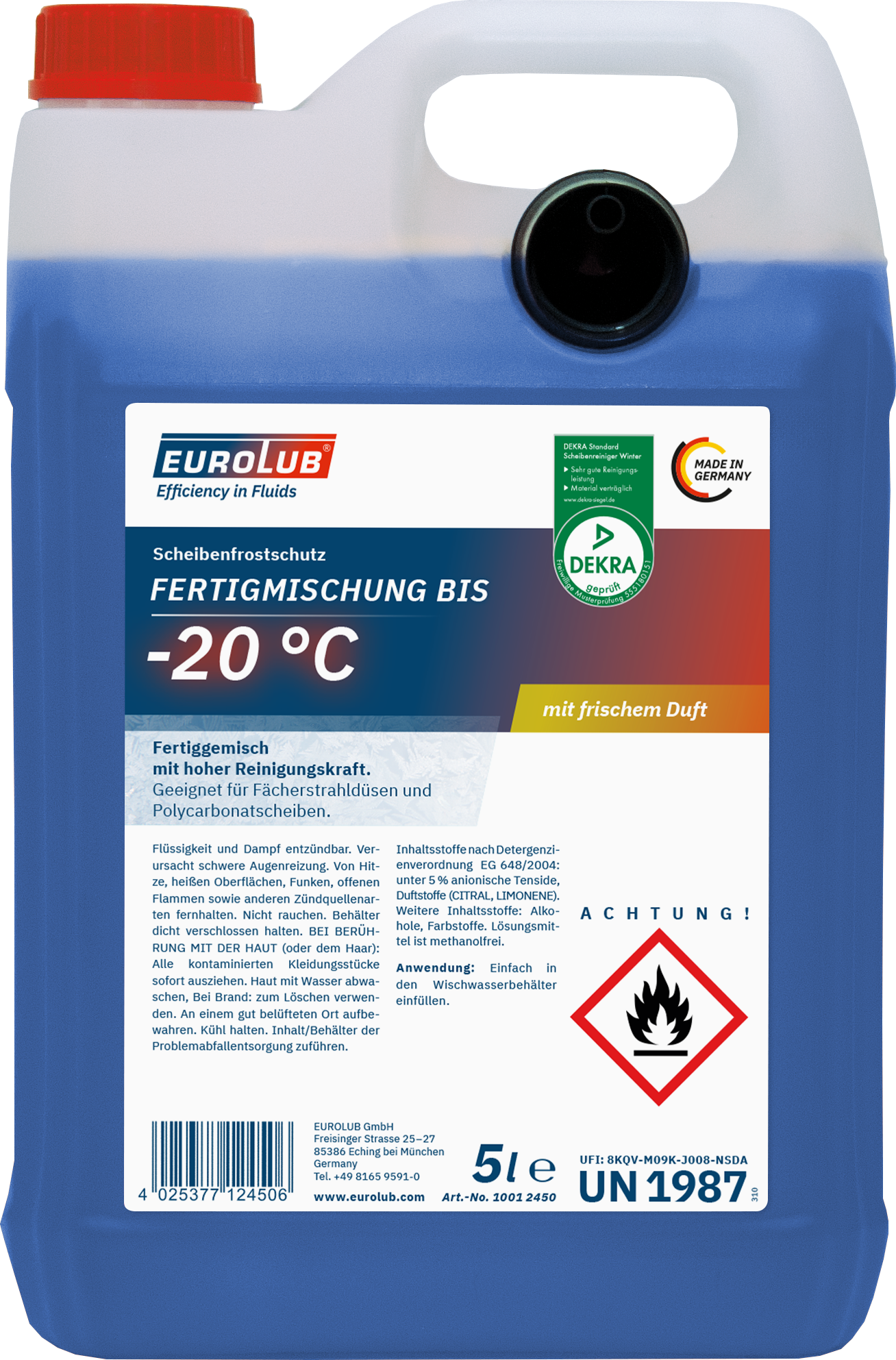 Scheibenfrostschutz Fertiggemisch -20°C 5 L